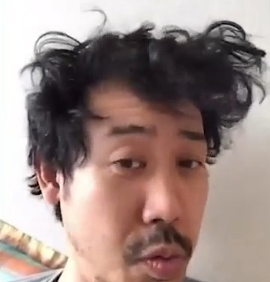【超画像】日本ハム浅間さん、髪の毛が大泉洋みたいに爆発してしまう